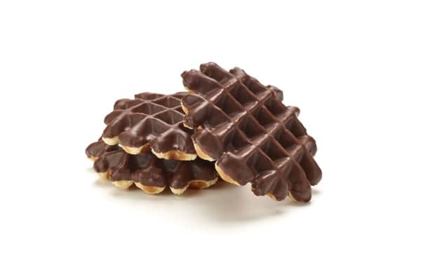 Vanillewafels met chocolade