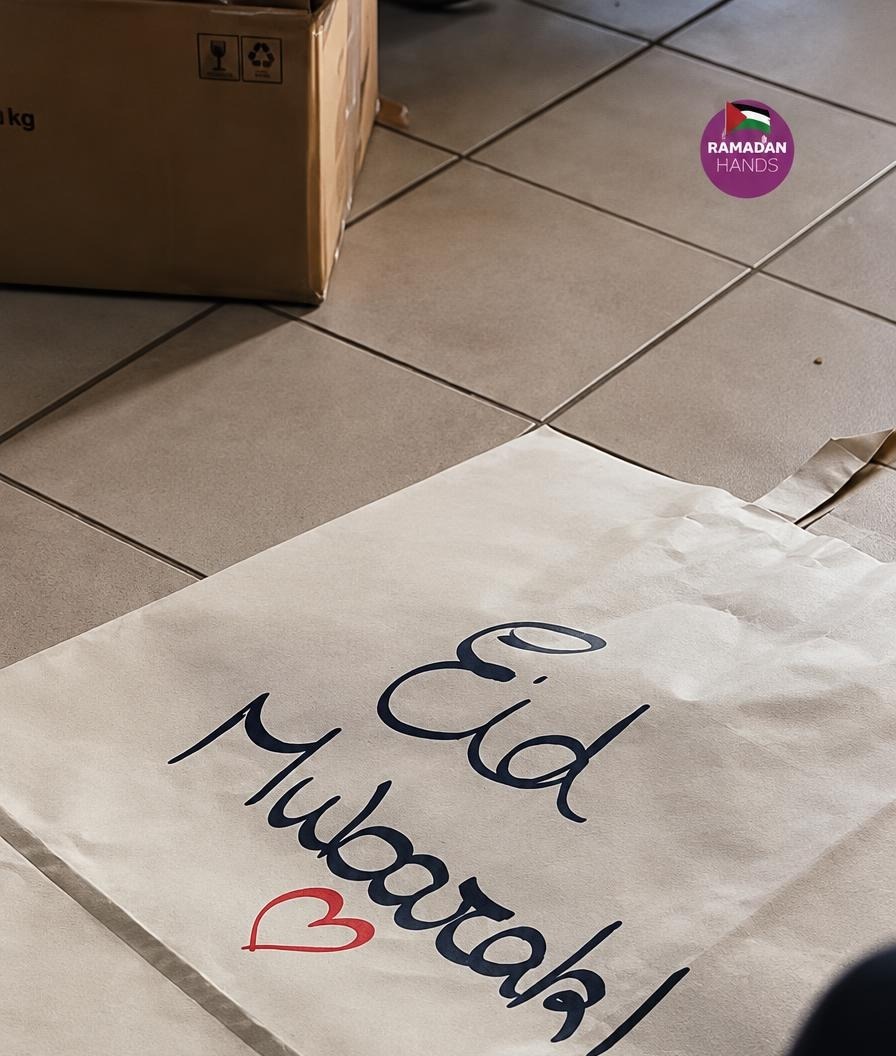 Papieren zak met Eid Mubarak